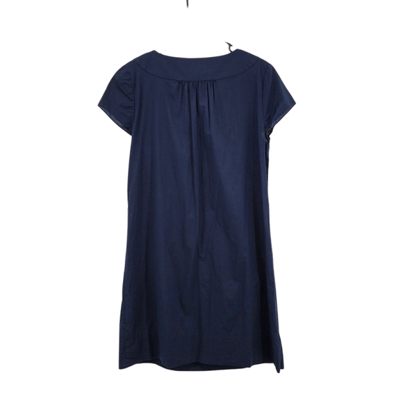 Vineyard Vines Women's Navy Cotton V Neck Shift Mini Dress Sz M - Picture 4 of 7